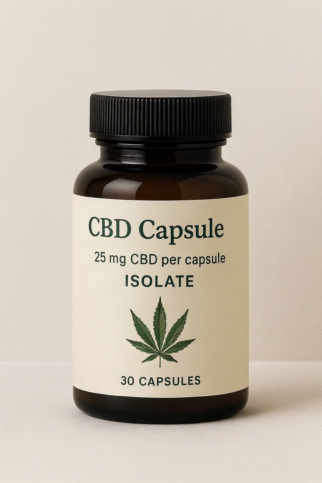 CBD isolate capsules emphasizing precise cannabidiol dosing and clarity